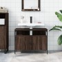 Armario lavabo baño madera ingeniería roble marrón 80x30x60 cm de , Tocadores - Ref: Foro24-842445, Precio: 61,99 €, Descuent...