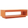 Solid wax brown pine wood coffee table 110x50x33.5 cm by , Coffee table - Ref: Foro24-844135, Price: 81,58 €, Discount: %