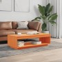 Solid wax brown pine wood coffee table 110x50x33.5 cm by , Coffee table - Ref: Foro24-844135, Price: 81,58 €, Discount: %