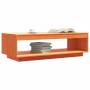 Solid wax brown pine wood coffee table 110x50x33.5 cm by , Coffee table - Ref: Foro24-844135, Price: 81,58 €, Discount: %