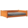 Hundebett aus wachsbraunem Kiefernholz, 105,5 x 75,5 x 28 cm von , Betten für Hunde - Ref: Foro24-844466, Preis: 102,56 €, Ra...