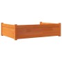 Cama para perros madera de pino marrón cera 105,5x75,5x28 cm de , Camas para perros - Ref: Foro24-844466, Precio: 102,56 €, D...