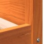 Cama para perros madera de pino marrón cera 105,5x75,5x28 cm de , Camas para perros - Ref: Foro24-844466, Precio: 102,56 €, D...