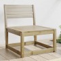 Pine impregnated wood garden sofa by , Outdoor sofas - Ref: Foro24-844673, Price: 56,92 €, Discount: %