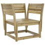 Silla de jardín madera impregnada de pino de , Sofás de exterior - Ref: Foro24-844678, Precio: 84,74 €, Descuento: %