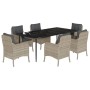 Set comedor jardín 7 pzas y cojines ratán sintético gris claro de , Conjuntos de jardín - Ref: Foro24-3211995, Precio: 800,86...