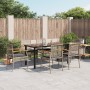 Garden dining set 7 pieces and gray synthetic rattan cushions by , Garden sets - Ref: Foro24-3213621, Price: 534,11 €, Discou...