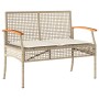 3-piece garden dining set with beige synthetic rattan cushions by , Garden sets - Ref: Foro24-3213584, Price: 379,27 €, Disco...