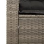 Garden sofa and cushion set 5 pieces gray acacia synthetic rattan by , Garden sets - Ref: Foro24-3213538, Price: 460,02 €, Di...