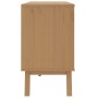 Mesita de noche OLDEN madera maciza de pino blanco y marrón de , Cajoneras - Ref: Foro24-358593, Precio: 156,39 €, Descuento: %