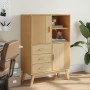 OLDEN Sideboard aus massivem braunem Kiefernholz 85x43x125 cm von , Sideboards - Ref: Foro24-358615, Preis: 265,44 €, Rabatt: %