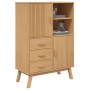 Aparador OLDEN madera maciza de pino marrón 85x43x125 cm de , Aparadores - Ref: Foro24-358615, Precio: 265,99 €, Descuento: %