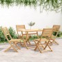 Folding garden chairs 4 pcs acacia wood 48.5x61.5x87 cm by , Garden chairs - Ref: Foro24-365740, Price: 190,99 €, Discount: %