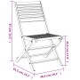 Folding garden chairs 4 pcs acacia wood 48.5x61.5x87 cm by , Garden chairs - Ref: Foro24-365740, Price: 190,99 €, Discount: %