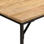 Dining table solid rough mango wood and iron 110x30x75cm by , Kitchen and dining tables - Ref: Foro24-372727, Price: 112,08 €...