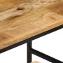 Stackable tables 3 pieces solid rough mango wood and iron by , Side tables - Ref: Foro24-372731, Price: 71,60 €, Discount: %