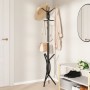 Black powder coated iron coat rack 176 cm by , Hat and coat racks - Ref: Foro24-377083, Price: 20,42 €, Discount: %