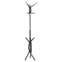 Black powder coated iron coat rack 176 cm by , Hat and coat racks - Ref: Foro24-377083, Price: 20,42 €, Discount: %