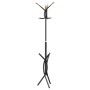 Black powder coated iron coat rack 176 cm by , Hat and coat racks - Ref: Foro24-377083, Price: 20,42 €, Discount: %