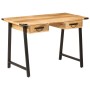 Desk with drawers solid mango wood and iron 105x55x70cm by , Office chairs - Ref: Foro24-372733, Price: 199,02 €, Discount: %