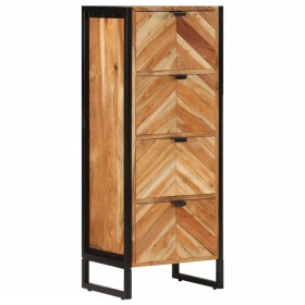 Mueble de baño madera maciza de acacia y hierro 40x30x100 cm de , Muebles de baño - Ref: Foro24-372746, Precio: 253,97 €, Des...