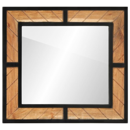 Solid acacia wood bathroom mirror 60x1x55 cm by , Bathroom furniture - Ref: Foro24-372750, Price: 52,66 €, Discount: %