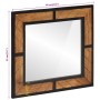 Espejo de baño de madera maciza de acacia 60x1x55 cm de , Muebles de baño - Ref: Foro24-372750, Precio: 52,66 €, Descuento: %