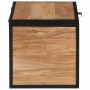 Caja de almacenaje madera maciza acacia y hierro 60x30x30 cm de , Organización y almacenamiento - Ref: Foro24-372752, Precio:...