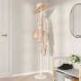 White powder coated iron coat rack 176 cm by , Hat and coat racks - Ref: Foro24-377095, Price: 39,47 €, Discount: %