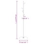 White powder coated iron coat rack 172 cm by , Hat and coat racks - Ref: Foro24-377088, Price: 49,62 €, Discount: %