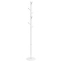 White powder coated iron coat rack 175 cm by , Hat and coat racks - Ref: Foro24-377104, Price: 44,38 €, Discount: %