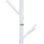 White powder coated iron coat rack 175 cm by , Hat and coat racks - Ref: Foro24-377104, Price: 44,38 €, Discount: %