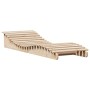 Solid pine wood lounger 205x70x31.5 cm by , Loungers - Ref: Foro24-832580, Price: 114,28 €, Discount: %