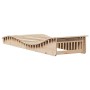 Solid pine wood lounger 205x70x31.5 cm by , Loungers - Ref: Foro24-832580, Price: 114,28 €, Discount: %