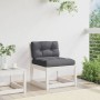 Gartensofa mit massiven Kissen aus weißem Kiefernholz von , Outdoor-Sofas - Ref: Foro24-844690, Preis: 80,89 €, Rabatt: %