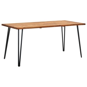 Garden table with acacia wood hairpin legs 160x80x75 cm by vidaXL, Garden tables - Ref: Foro24-46666, Price: 231,99 €, Discou...