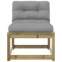 Garden sofas with cushions 2 pcs impregnated pine wood by , Outdoor sofas - Ref: Foro24-844708, Price: 148,76 €, Discount: %