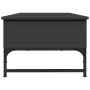 Engineered wood and black metal coffee table 100x50x35 cm by , Coffee table - Ref: Foro24-845391, Price: 79,74 €, Discount: %