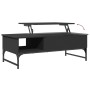 Engineered wood and black metal coffee table 100x50x35 cm by , Coffee table - Ref: Foro24-845391, Price: 79,74 €, Discount: %