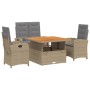 Set de comedor jardín con cojines 4 pzas ratán sintético beige de , Conjuntos de jardín - Ref: Foro24-3277368, Precio: 636,08...