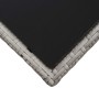 Mesa de centro de ratán sintético y vidrio gris 45x45x40 cm de vidaXL, Mesas de jardín - Ref: Foro24-46068, Precio: 59,25 €, ...