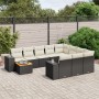 11-piece garden sofa set and black synthetic rattan cushions by , Garden sets - Ref: Foro24-3257960, Price: 638,99 €, Discoun...