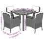 5-piece garden dining set with gray synthetic rattan cushions by , Garden sets - Ref: Foro24-3211873, Price: 495,08 €, Discou...