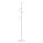 White powder coated iron coat rack 183 cm by , Hat and coat racks - Ref: Foro24-377106, Price: 48,94 €, Discount: %