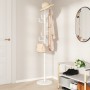 White powder coated iron coat rack 183 cm by , Hat and coat racks - Ref: Foro24-377106, Price: 48,94 €, Discount: %