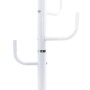 White powder coated iron coat rack 183 cm by , Hat and coat racks - Ref: Foro24-377106, Price: 48,94 €, Discount: %