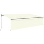 Automatic retractable awning with cream blinds 5x3 m by , Awnings - Ref: Foro24-3069467, Price: 509,93 €, Discount: %