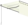 Automatic retractable awning with cream blinds 5x3 m by , Awnings - Ref: Foro24-3069467, Price: 509,93 €, Discount: %