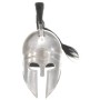 Replica of a Greek warrior helmet for live-action role-playing, made of silver-plated steel. by vidaXL, Collectible weapons -...