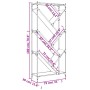 Sonoma-Regal aus Holzwerkstoff und grauem Metall, 79 x 30 x 180 cm von , Bücherregale und Regale - Ref: Foro24-845434, Preis:...